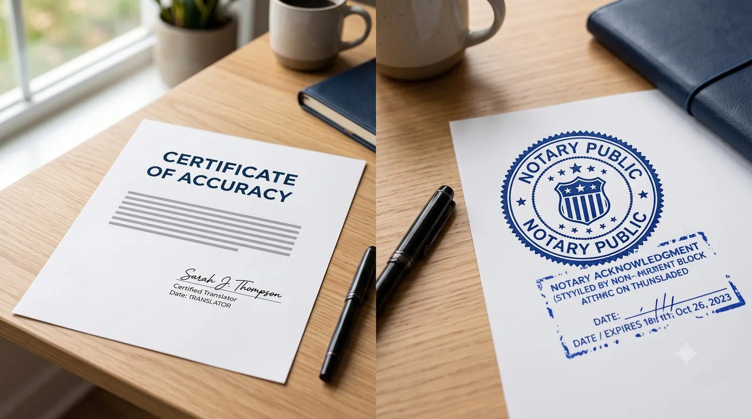 Certified vs. Notarized Translation: Which Do You Actually Need?