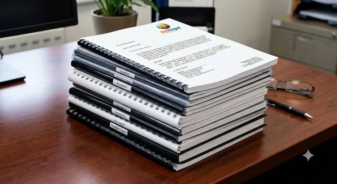 Certified document translation for official use
