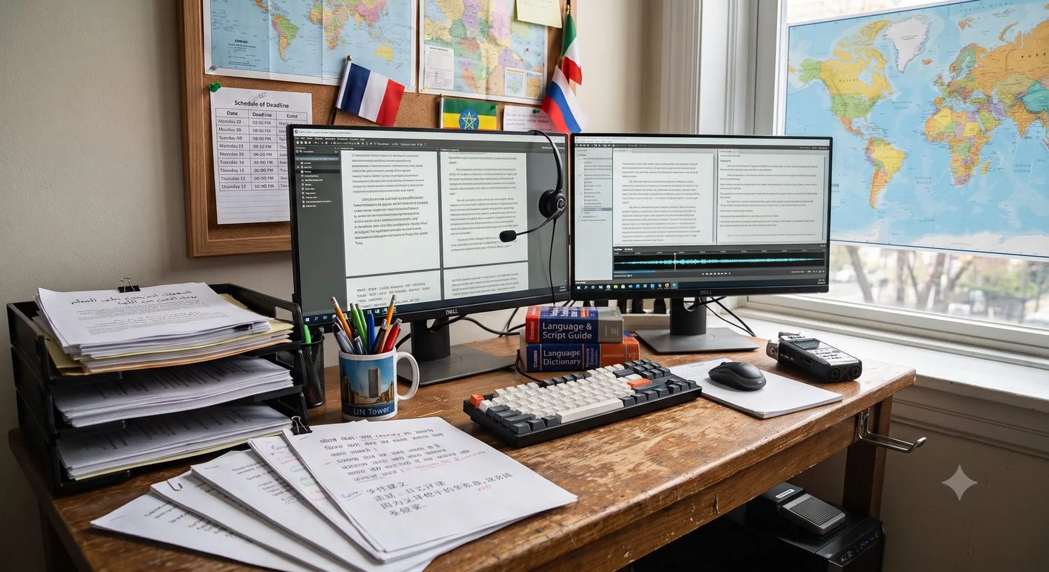 Multilingual transcription